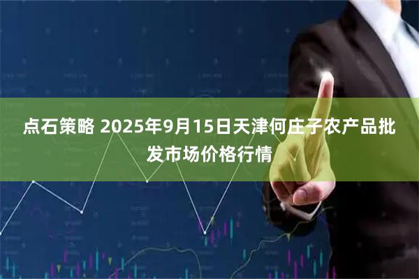 点石策略 2025年9月15日天津何庄子农产品批发市场价格行情